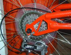 Hinterradnabe von rechts